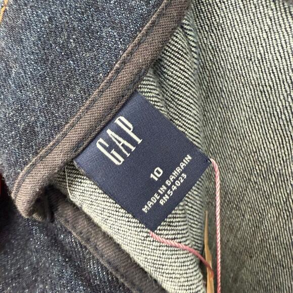 Y2K Vintage Gap Dark Wash Denim Midi Pencil Skirt, Size 10 Casual Normcore - Picture 4 of 7